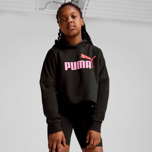 Felpa corta con cappuccio e logo Essentials da ragazza - PUMA - Modalova