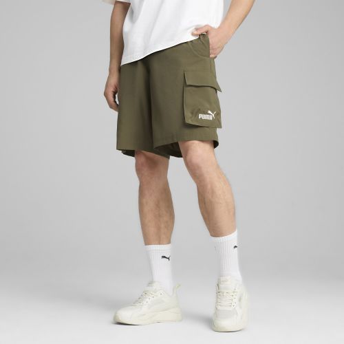 Essentials No.1 Logo Woven Cargo 9" Shorts Men in Green | Size Large - PUMA - Modalova