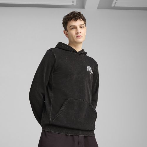 Felpa con cappuccio Class Washed da uomo, Abbigliamento, Nero, L - PUMA - Modalova