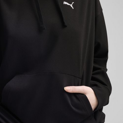 Sudadera de canalé con capucha ESS ELEVATED Comfort para mujer, Ropa, Negro, L - PUMA - Modalova