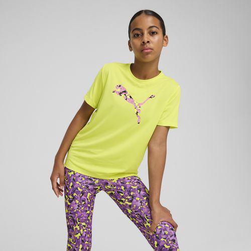 Camiseta estampada Train All Day Essentials con ícono Cat juvenil - PUMA - Modalova