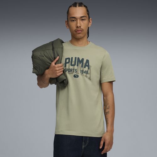 T-shirt à motif style université , Vêtements, Vert, S - PUMA - Modalova