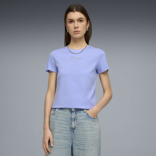 Camiseta Essentials Script para mujer, Ropa, Morado, S - PUMA - Modalova