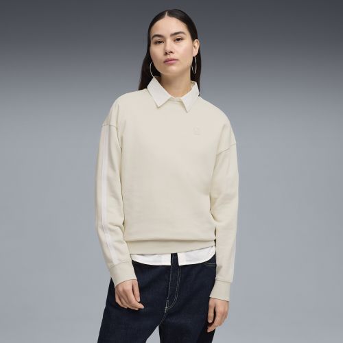 Sudadera Essentials Elevated de cuello Rojoondo para mujer, Ropa, Blanco, S - PUMA - Modalova