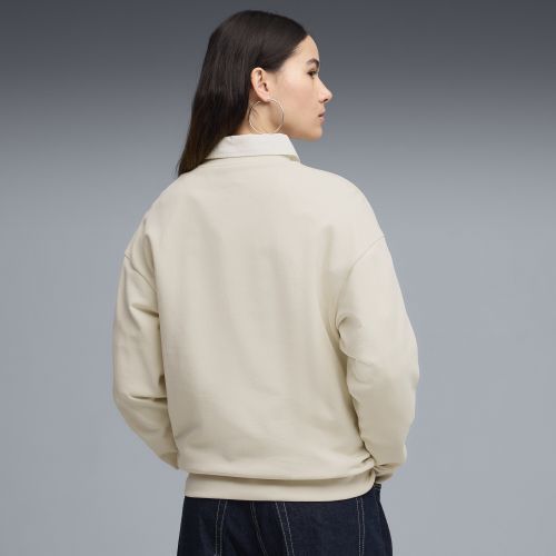 Sudadera Essentials Elevated de cuello Rojoondo para mujer, Ropa, Blanco, S - PUMA - Modalova