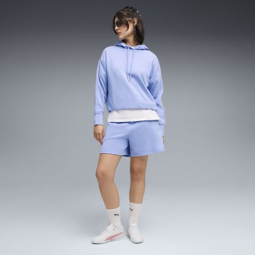 Chándal corto holgado con capucha para mujer, Ropa, Morado, XXS - PUMA - Modalova