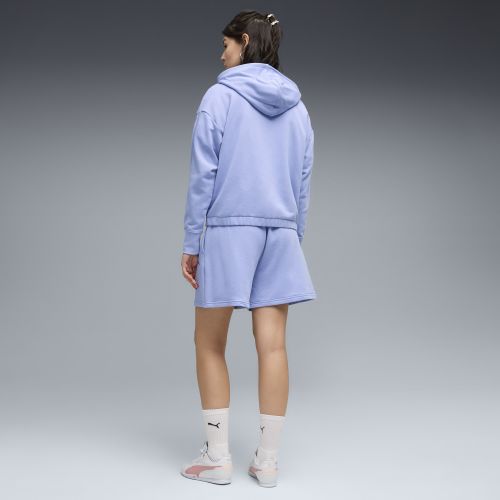 Chándal corto holgado con capucha para mujer, Ropa, Morado, XXS - PUMA - Modalova