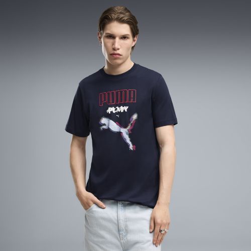 Graphics Cyber T-Shirt Men in Blue | Size Large - PUMA - Modalova