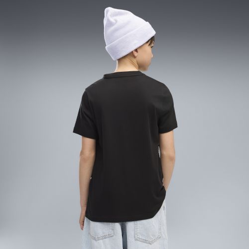 T-shirt con logo Essentials+ Lab per ragazzi, Accessori, Nero, 15-16Y - PUMA - Modalova