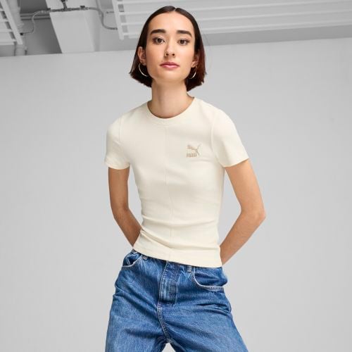 Camiseta CLASSICS Slim de canalé para mujer - PUMA - Modalova