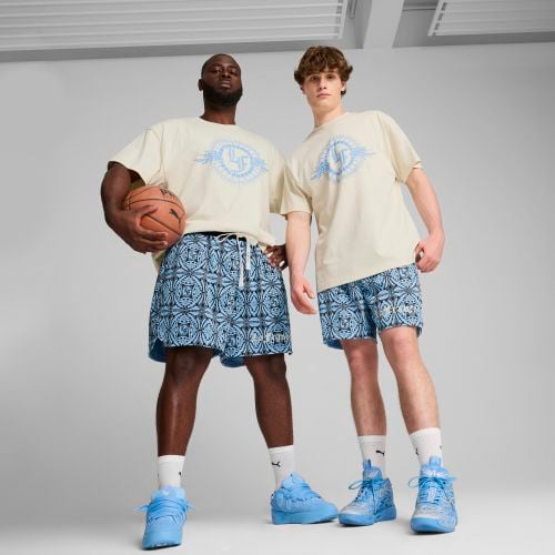 Shorts a mosaico HOOPS x LAFRANCÉ da uomo - PUMA - Modalova