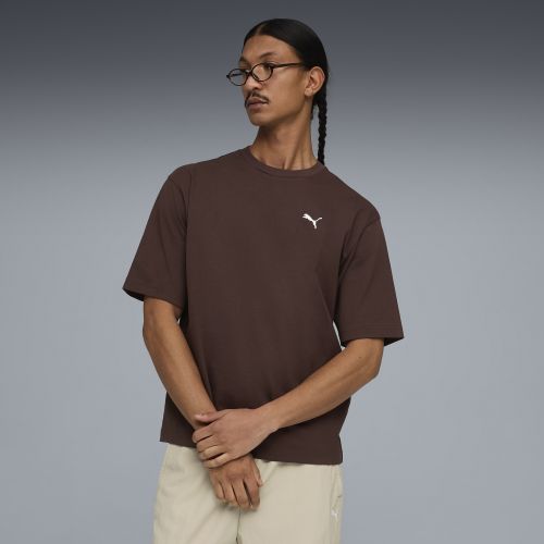 WARDROBE ESS Boxy T-Shirt Men in Brown | Size Large - PUMA - Modalova