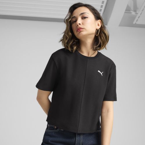 Camiseta holgada de canalé WARDROBE ESS para mujer - PUMA - Modalova