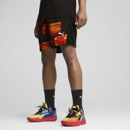 Shorts da basket Scoot Caution All Jaws da uomo, Accessori, Nero, S - PUMA - Modalova