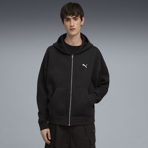 Sudadera con capucha Wardrobe Essentials Boxy con cremallera para hombre, Accesoiros, Negro, S - PUMA - Modalova