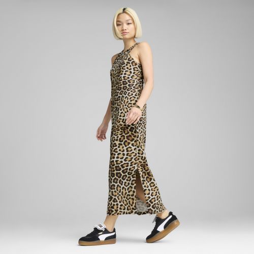 Vestido ajustado con estampado integral LEO LUXE para mujer, Ropa, Blanco, L - PUMA - Modalova