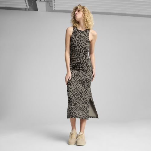 Vestido ajustado con estampado integral LEO LUXE para mujer - PUMA - Modalova