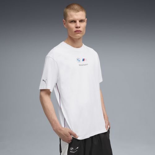 T-shirt BMW M Motorsport Essentials Logo da uomo, Abbigliamento, Bianco, S - PUMA - Modalova