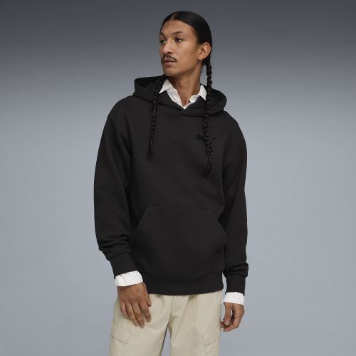 Sudadera con capucha Essentials Elevated de corte holgado con ícono Cat para hombre, Accesoiros, Negro, S - PUMA - Modalova