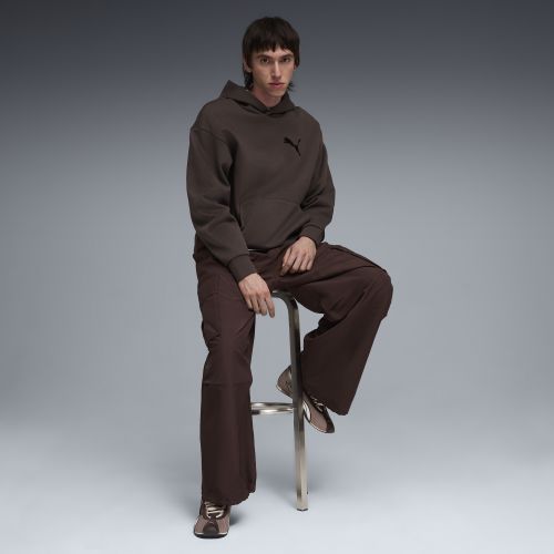 Sudadera con capucha Essentials Elevated de corte holgado con ícono Cat para hombre, Accesoiros, Marrón, S - PUMA - Modalova