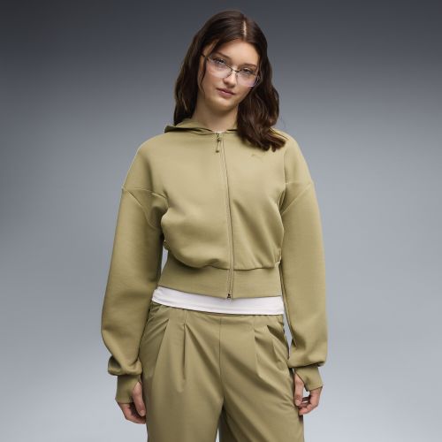 Felpa con cappuccio e zip TECH SENSE da donna, Abbigliamento, Marrone, S - PUMA - Modalova