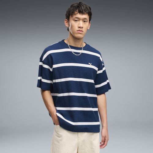 Select Essentials Waffle T-Shirt Men in Blue | Size Medium - PUMA - Modalova