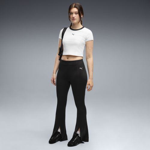 Essentials Flared Pintuck Tights Women in | Size Large - PUMA - Modalova
