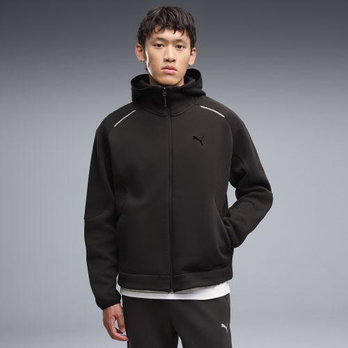 Felpa con cappuccio e zip TECH dal taglio morbido da uomo, Abbigliamento, Nero, S - PUMA - Modalova