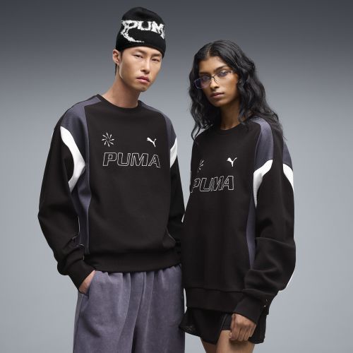 FUTURE..ARCHIVE Relaxed Moto Crew Sweatshirt Unisex in | Size Medium - PUMA - Modalova