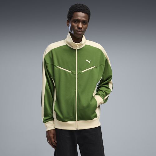 T7 Relaxed Retro Track Jacket Men in Green | Size Medium - PUMA - Modalova