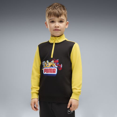 Felpa grafica con mezza zip per bambini x TRANSFORMERS, Accessori, Nero, 4-5Y - PUMA - Modalova