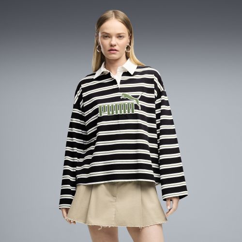 Polo de rugby Essentials Elevated No. 1 Logo extragrande para mujer, Accesoiros, Negro, S - PUMA - Modalova