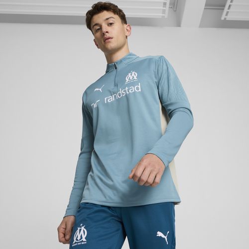 Camiseta de training Olympique de Marseille con cremallera de un cuarto para hombre - PUMA - Modalova