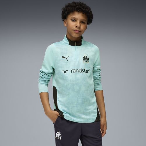 Camiseta de training con cuello con cremallera Olympique de Marseille juvenil, Ropa, Safe Lake/New Navy, 15-16Y - PUMA - Modalova