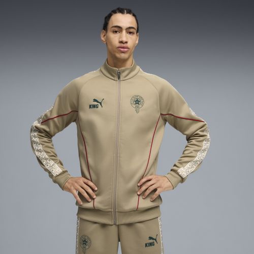 Morocco KING Anthem Track Jacket Men in Beige | Size Small - PUMA - Modalova