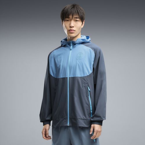 Manchester City TECH Woven Full-Zip Jacket Men in Gray | Size Medium - PUMA - Modalova