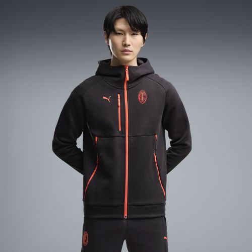 Felpa con zip integrale e cappuccio AC Milan TECH da uomo, Accessori, Grigio, S - PUMA - Modalova