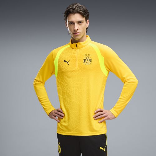 Maglia da training con zip corta Borussia Dortmund da uomo, Accessori, Giallo, S - PUMA - Modalova