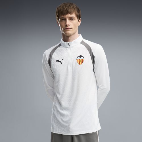 Maglia da training Valencia CF con zip corta da uomo, Accessori, Bianco, S - PUMA - Modalova