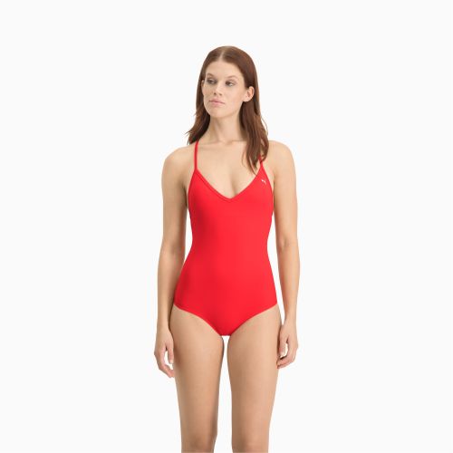 Bañador con cuello en V y espalda cruzada de mujer de Swim - PUMA - Modalova