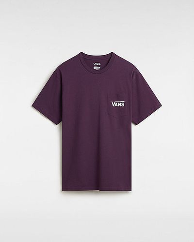 Classic Back T-shirt (blackberry Wine-white) Men , Size L - Vans - Modalova