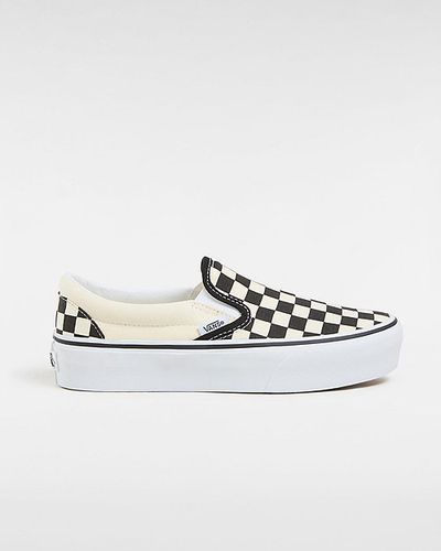 Checkerboard Classic Slip-on Platform Shoes (blk&whtchckerboard/wht) Women , Size 2.5 - Vans - Modalova