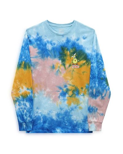 Camiseta De Manga Larga Fresh Pear Tie Dye (blue Glow) Hombre , Talla L - Vans - Modalova