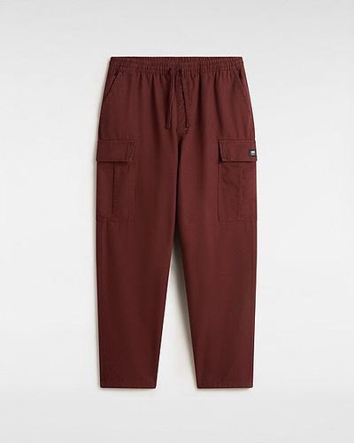 Pantalones Cargo Range De Corte Holgado Y Tiro Caído Con Cinturilla Elástica (burgundy) Hombre , Talla L - Vans - Modalova