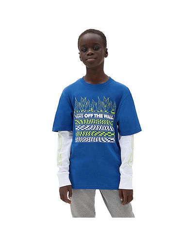 Boys Neon Flames Twofer T-shirt (8-14 Years) (trbl) Boys , Size L - Vans - Modalova