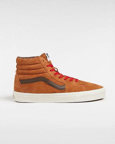 Zapatillas De Ante De Cerdo Sk8-hi (glazed Ginger) Unisex , Talla 34.5 - Vans - Modalova