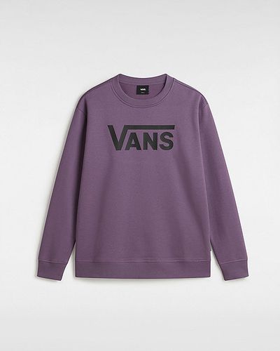 Classic V Boyfriend Fit Crew Sweatshirt (grape Jam) Women , Size L - Vans - Modalova
