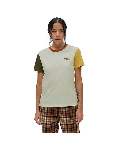 Colorblock Crew T-shirt (marshmallow/moc) Women , Size S - Vans - Modalova