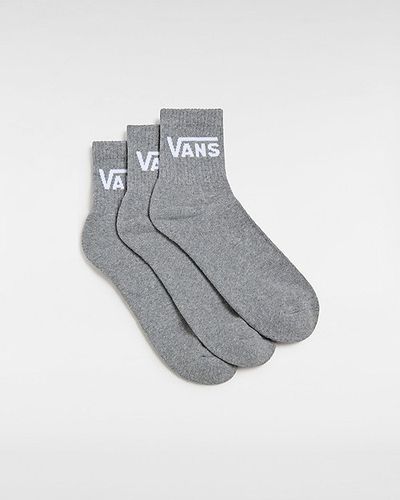 Calcetines De Media Caña Classic (3 Pares) (heather Grey) Unisex , Talla 42.5-47 - Vans - Modalova