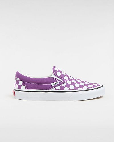 Classic Slip-on Checkerboard Shoes (color Theory Checkerboard Purple Magic) Unisex , Size 2.5 - Vans - Modalova